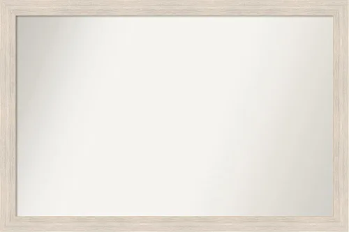 Vista 197 de Amanti Art Espejo personalizado, espejo de baño estrecho Alexandria White Wash, espejo de pared o espejo de tocador de baño sobre el fregadero