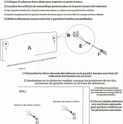 Vista 6 de 24KF 6058-Q - Cabecera tapizada de terciopelo con botones para montar en la pared, cómoda y a la moda, tamaño Queen/Matrimonial, color negro