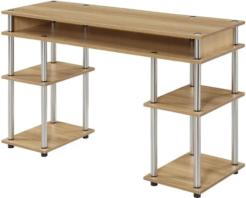 Vista 26 de Convenience Concepts Designs2Go No Tools - Escritorio para estudiantes de 47.25 pulgadas, escritorio contemporáneo para oficina, dormitorio y Blanco