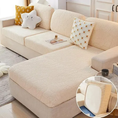 Vista 4 de Funda universal para sofá resistente al desgaste, funda de cojín de sofá de 360°, resistente a las manchas, de alta elasticidad, elástico