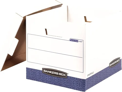 Vista 4 de Bankers Box Paquete de 12 cajas de almacenamiento de archivos DataPak
