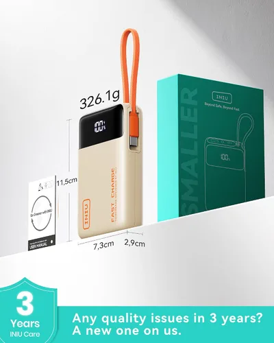 Vista 8 de INIU cargador portátil 20000mAh, banco de carga rápida más pequeño