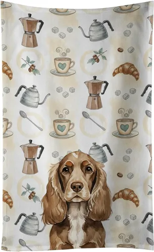 Vista 329 de Caroline's Treasures Afghan Hound - Toalla de cocina para barra de café, terciopelo frontal y lazo de algodón, lavable a máquina Sabueso afgano