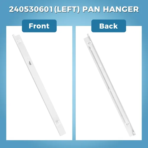 Vista 4 de AMI PARTS 240530601 Colgador de sartén para refrigerador (izquierda) apto para refrigeradores Frigi-daire y Ken-more, reemplazo de riel deslizante