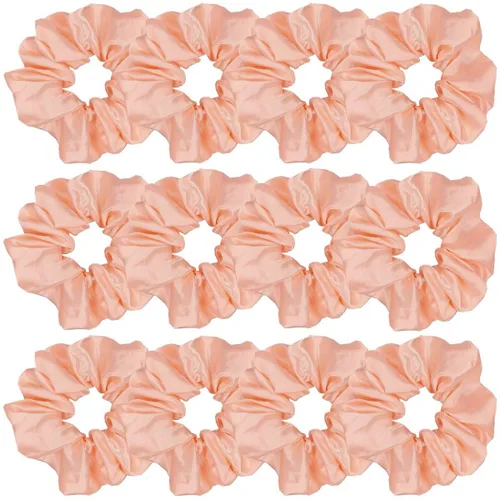 Vista 45 de Sufermoe 12 bandas elásticas para el cabello de seda satinada, color azul surtido de 4.5 pulgadas para mujeres y niñas