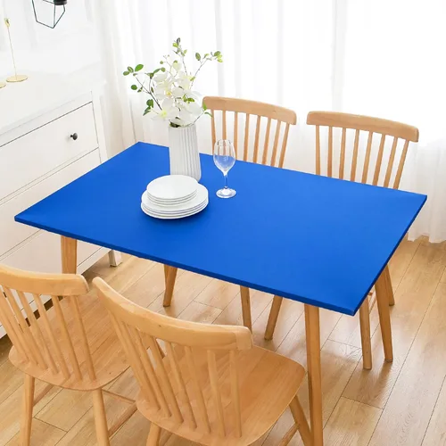 Vista 36 de Wolkemer Mantel Cuadrado Ajustado de Spandex Elástico Rojo Cubierta para Mesa de Cóctel con Borde Elástico Cobertor de Mesa para Comedor Boda Fiesta