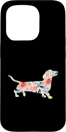Vista 14 de Funda para perro salchicha floral para iPhone 12 mini