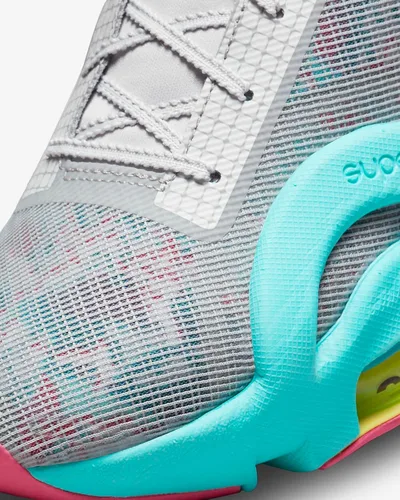 Vista 7 de Nike Air Zoom Superrep 3 - Tenis para mujer DQ0303-001 (gris ahumado claropolvo fotónrosaturquesa dinámica)