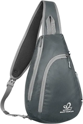 Vista 11 de Bolso de hombro WATERFLY, morrales, bolsos, mochilas triangulares cruzadas sobre el cuerpo, de soga, para senderismo o mochilas multiuso y bolsa