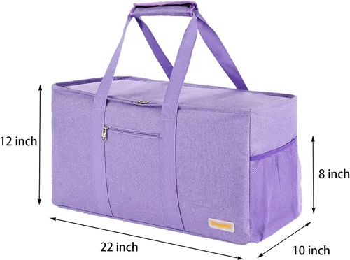 Vista 2 de Bolsa grande utilitaria, bolsa impermeable para playa y picnic, almacenamiento plegable y reutilizable