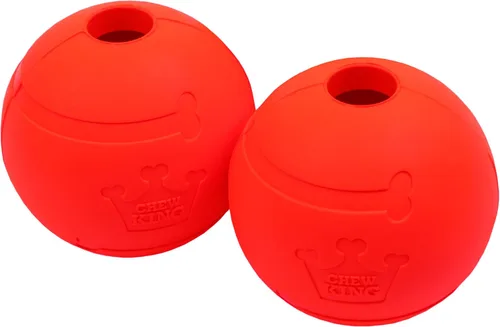 Vista 11 de Chew King Perro 2.5 pulgadas sabor tocino bolas de goma paquete 3 razas grandes