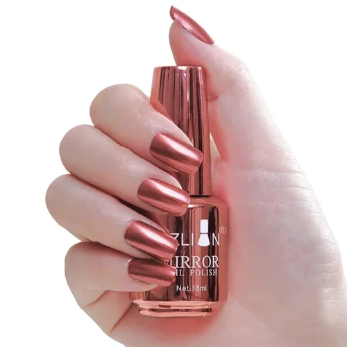 Vista 9 de KYDA Esmalte de uñas de espejo morado oscuro de 0.6 fl oz, esmalte de espejo brillante brillante para arte de uñas, arte de uñas de efecto metálico