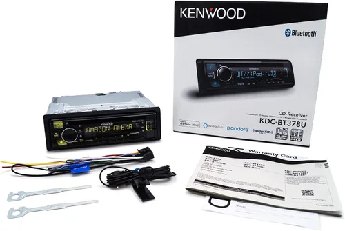 Vista 4 de Kenwood KDC-BT378U – Receptor estéreo Bluetooth para automóvil con reproductor de CD, SiriusXM