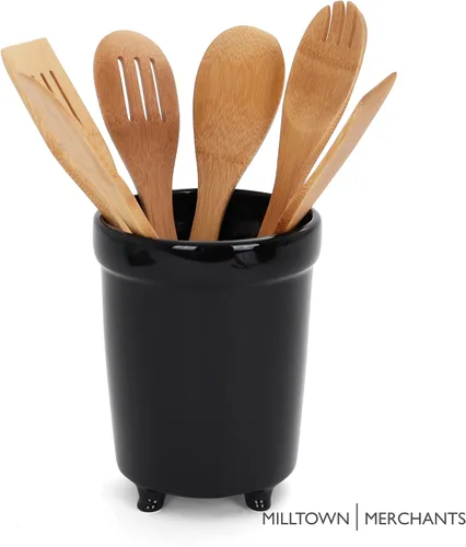 Vista 4 de Soporte de cerámica para utensilios de cocina - Vajilla para utensilios