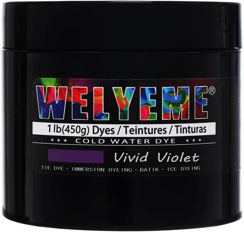 Vista 27 de Polvo de tinte para agua fría, surtido de 8 colores, 7/2-oz. frascos a granel, para teñido anudado, batik, teñido con hielo