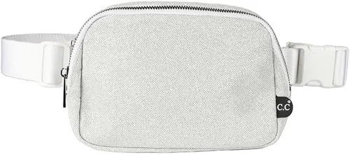 Vista 27 de C.C Bolsa de cintura para mujeres – Riñonera acolchada cruzada para el cuerpo con correa ajustable, idea de regalo de moda, Ajuste regular