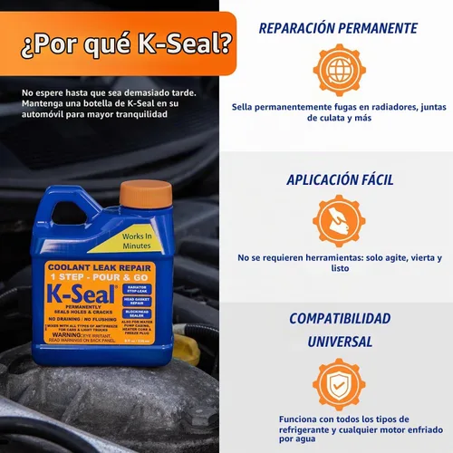 Vista 5 de Reparación refrigerante K-Seal ST5501 para fugas, múltiples propósitos