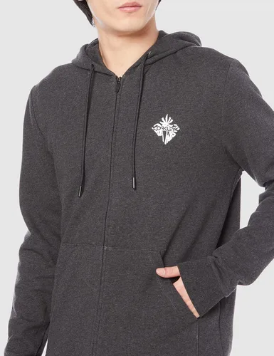 Vista 3 de Oakley Sudadera Palms B1b con cremallera completa para hombre, Gris oscuro Heather
