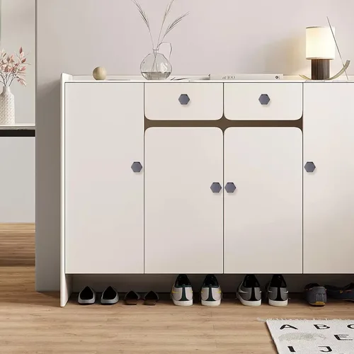 Vista 7 de 6 pomos hexagonales sólidos para gabinete, manija de gabinete de aluminio mate, tiradores de cajón de armario de cocina, cajón de baño, manija