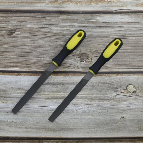 Vista 8 de Lima plana de 6 pulgadas de longitud, lima de mano de acero de alto carbono con mango ergonómico para remover, refinar, dar forma y raspar proyectos
