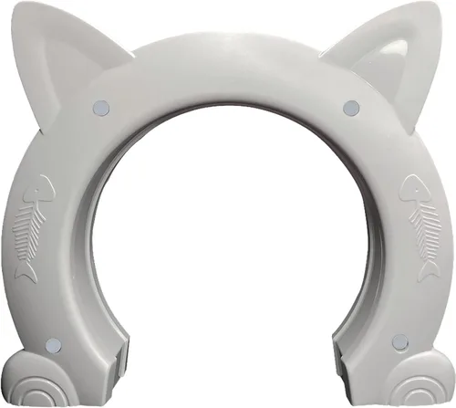 Vista 8 de Fhiny Puerta interior de puerta para gatos, puertas de gatitos de 7 pulgadas de diámetro sin solapa para pared, duradera y fácil de instalar, añade