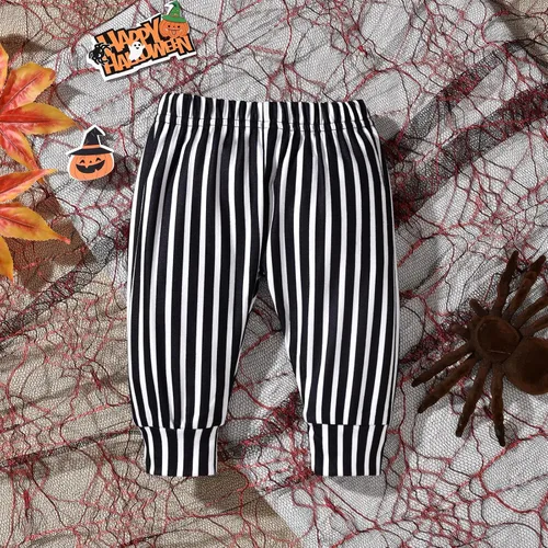 Vista 9 de HIHA Conjunto de 3 piezas de ropa de Halloween de manga larga para bebés, niños y niñas