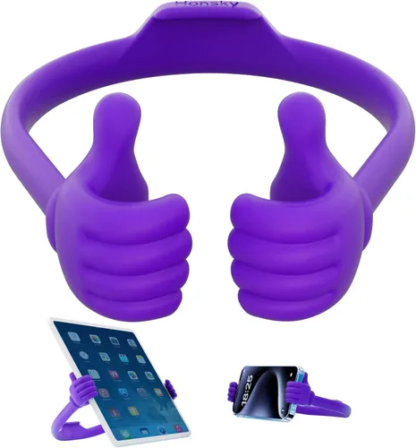 Vista 27 de Honsky Thumbs-up Soporte Porta Teléfono Celular, Soporte Base para Tableta para Escritorio de Mesa Smartphone Teléfono Celular Teléfono Móvil Rosado