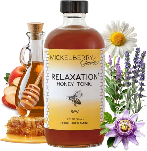 Vista 7 de Mickelberry Gardens Spray de miel relajante – Alivio natural de la tensión y apoyo para dormir con manzanilla, lavanda y hierbas orgánicas – 2 onzas