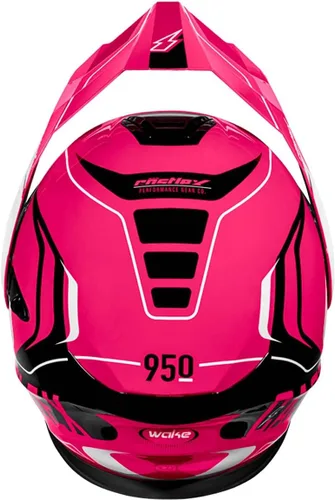 Vista 4 de Castle X CX950 V2 Wake - Casco eléctrico modular para nieve (rosa brillante glo/negro - Extra Pequeño)