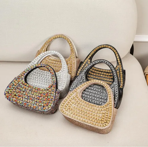 Vista 9 de BBTT.ful Bolsos de noche con diamantes de imitación para mujer (varios colores)