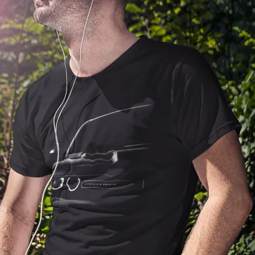 Vista 5 de Challenger - Camiseta clásica para hombre con diseño de coche de carreras