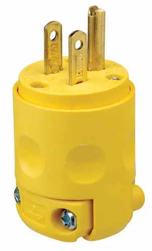Vista 5 de Leviton 515PV-OR 15 A, 125 V, enchufe con toma a tierra, naranja