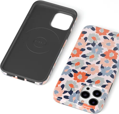 Vista 4 de Casely Funda para iPhone 13 Pro Compatible con MagSafe Campo de flores Funda floral pastel