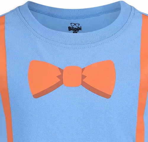 Vista 3 de Blippi Boys 2 Piece Short Sleeve T-Shirt and Pants Set for Toddler and Big Kids