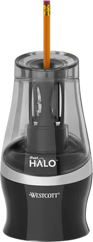 Vista 2 de Westcott iPoint HALO - Sacapuntas a pilas, color negro
