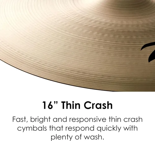 Vista 3 de Zildjian A0223 - Platillo delgado de 16 pulgadas