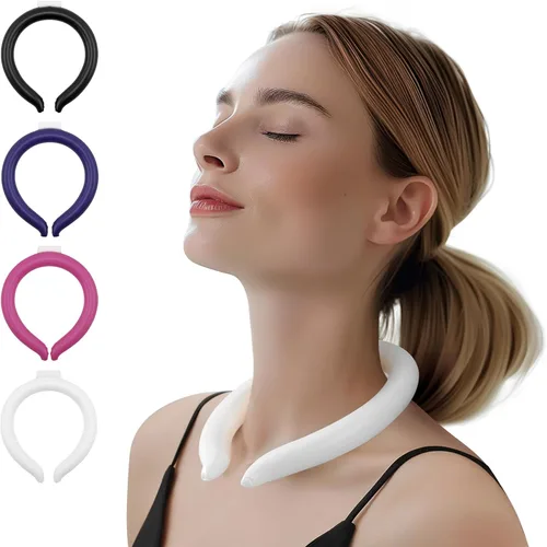 Vista 10 de Magic Gel Enfriadores de anillos para el cuello, bolsa de hielo portátil para enfriar el cuello, tubo enfriador de cuerpo fresco, bolsas de hielo