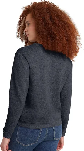 Vista 2 de Hanes - Sudadera EcoSmart con cuello redondo para mujer