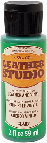 Vista 2 de Leather Studio 71411 pintura para piel de color blanco, 2 onzas