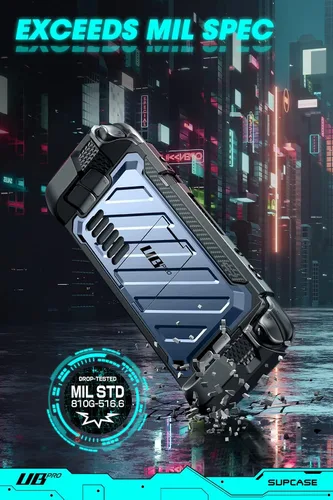 Vista 2 de SUPCASE Unicorn Beetle Pro Series - Funda para Steam Deck (2022) / Steam Deck OLED (2023), funda protectora delgada y resistente con soporte