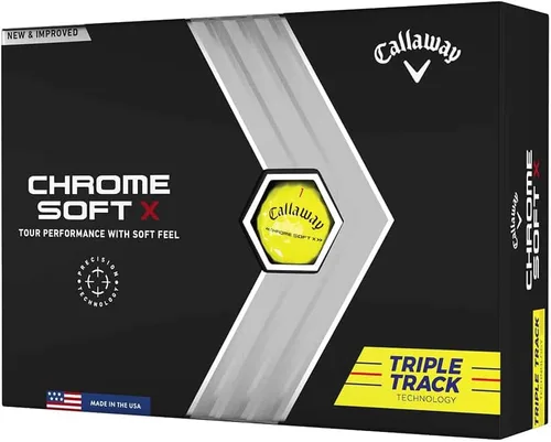 Vista 7 de Callaway Golf Chrome Soft X Golf Balls (Triple Track (Yellow)