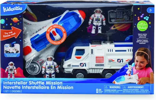 Vista 7 de Kidoozie Misión del transbordador interestelar – Shuttle, Space Rover, astronautas y accesorios – Edades 3 años +