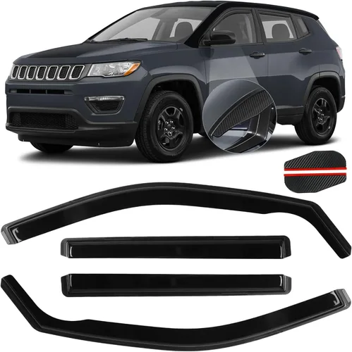 Vista 9 de Protector de lluvia apto para GMC Terrain 2010-2017, deflector de visera de ventana lateral de montaje exterior, protector de sombra de ventilación