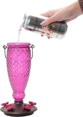 Vista 8 de Perky-Pet 522 Néctar de colibrí transparente listo para usar en lata de aluminio reciclable – 4 latas, 16 onzas cada una – 64 onzas líquidas