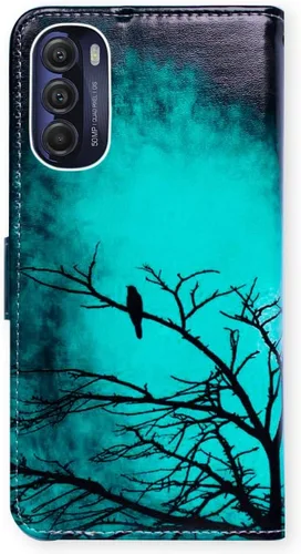 Vista 7 de Bcov Funda para Moto G Stylus 5G 2022 (no compatible con G Stylus 5G 2021), funda de cuero con tapa y ranura para tarjeta y soporte para Motorola