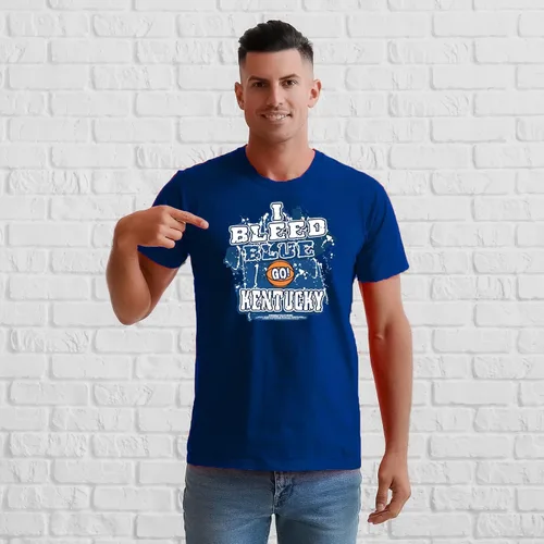 Vista 2 de Univ. De Kentucky I Bleed Blue - GO Kentucky! Camiseta, talla XL.
