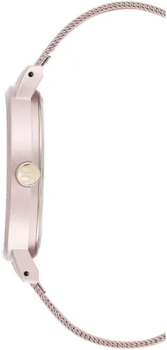 Vista 2 de Nine West Reloj de pulsera de malla rosa NW2280PKPK para mujer, Rosado, Movimiento de cuarzo