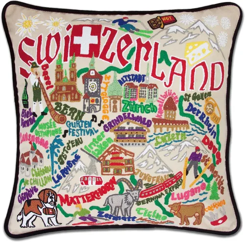 Vista 79 de Catstudio Portland (Oregon) - Almohada decorativa bordada