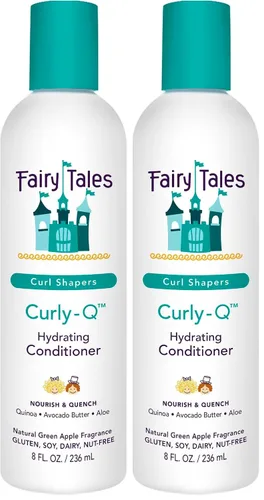 Vista 8 de Fairy Tales Curly Q - Acondicionador hidratante para niños, sin parabenos, sulfatos, gluten y nueces, para todo tipo de rizos, incluido cabello