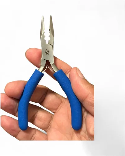Vista 10 de Alicates de extensión de cabello Microlink – Herramienta profesional multifunción de acero inoxidable para aplicación de cuentas nano y microenlace